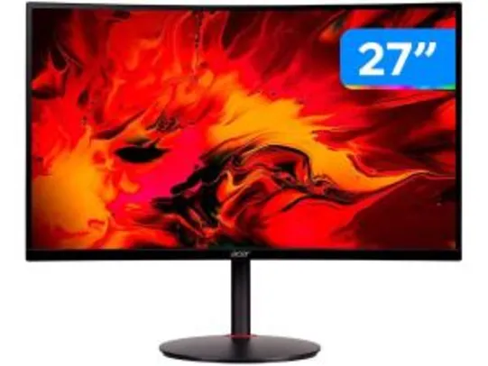 Monitor Gamer Acer XZ270 FHD 240Hz Tela Curva 1ms 27'