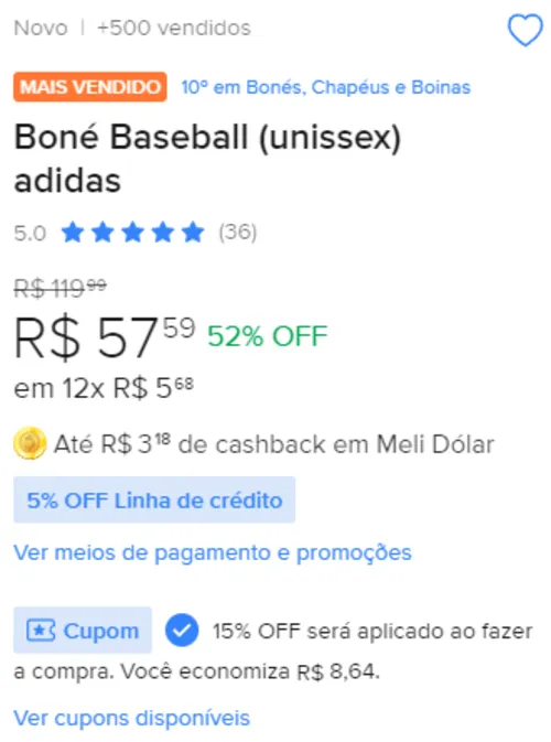 Imagem na descrição da promoção