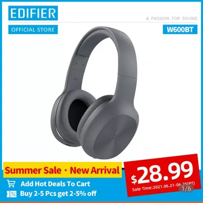 [Novo usuário] Headset Bluetooth Edifier w600bt | R$113