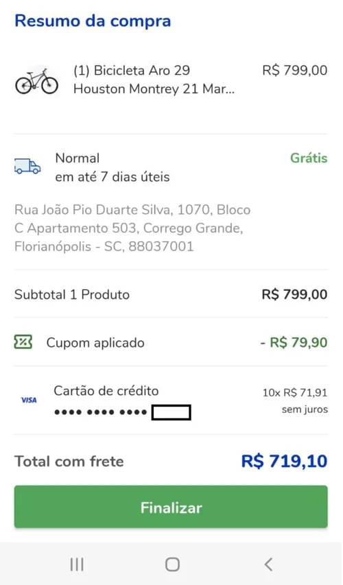 Imagem na descrição da promoção