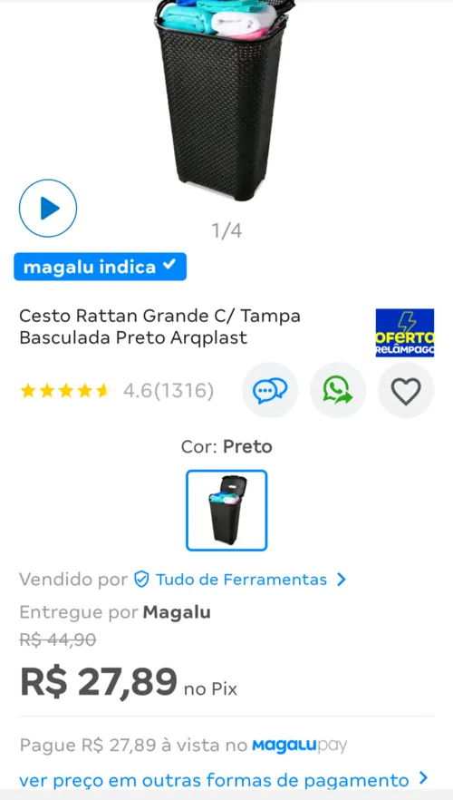 Imagem na descrição da promoção