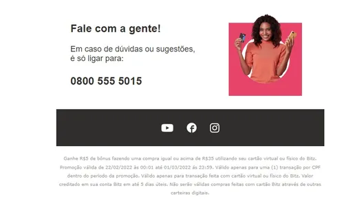 Imagem na descrição da promoção