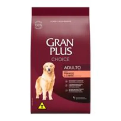 [Primeira compra] 15 kg Ração GranPlus Choice Cães Adultos Frango e Carne