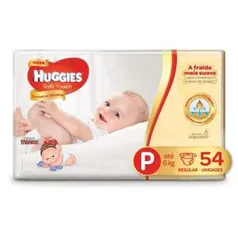 [Prime] Huggies Fralda Soft Touch Mega P, 54 Fraldas