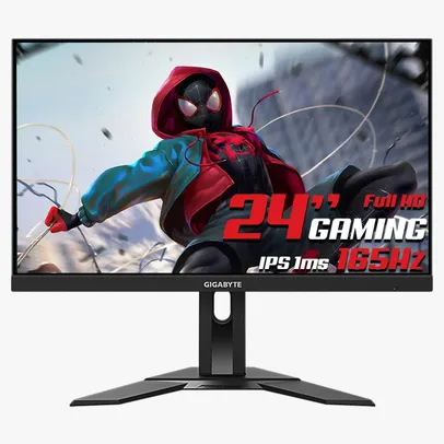 Monitor Gamer Gigabyte G24F2, 24 Pol, Full HD, FreeSync, 165Hz, 1ms, IPS, HDMI/DP