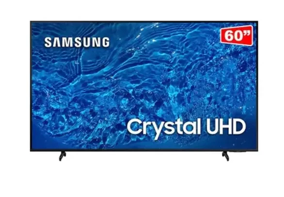 Samsung Smart TV 60" Crystal UHD 4K BU8000 Painel Dynamic Crystal Color, Design Slim