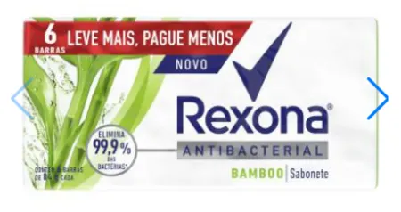 Kit Sabonete Rexona Antibacterial Bamboo 6 Unidades