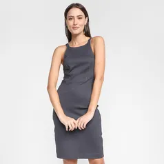 Vestido Curto Colcci Liso Decote Costas