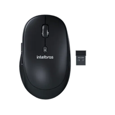 Mouse Intelbras MSI200 Sem Fio Preto