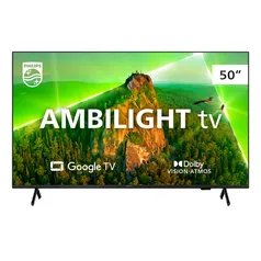 Smart TV Philips 50&quot; 4K 50PUG7908/78 LED HDR10+ Dolby Vision 3X HDMI 2X USB Google TV WiFi