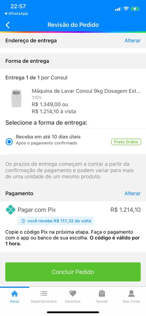 Imagem na descrição da promoção