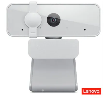 Webcam Lenovo 300 Full HD Com 2 Microfones Integrados 1080p 30fps USB Cinza Claro GXC1B34793