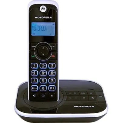 [Shoptime]Telefone sem Fio Motorola Dect Gate 4500SE com Identificador de Chamadas Secret Eletrônica Preto por R$ 140