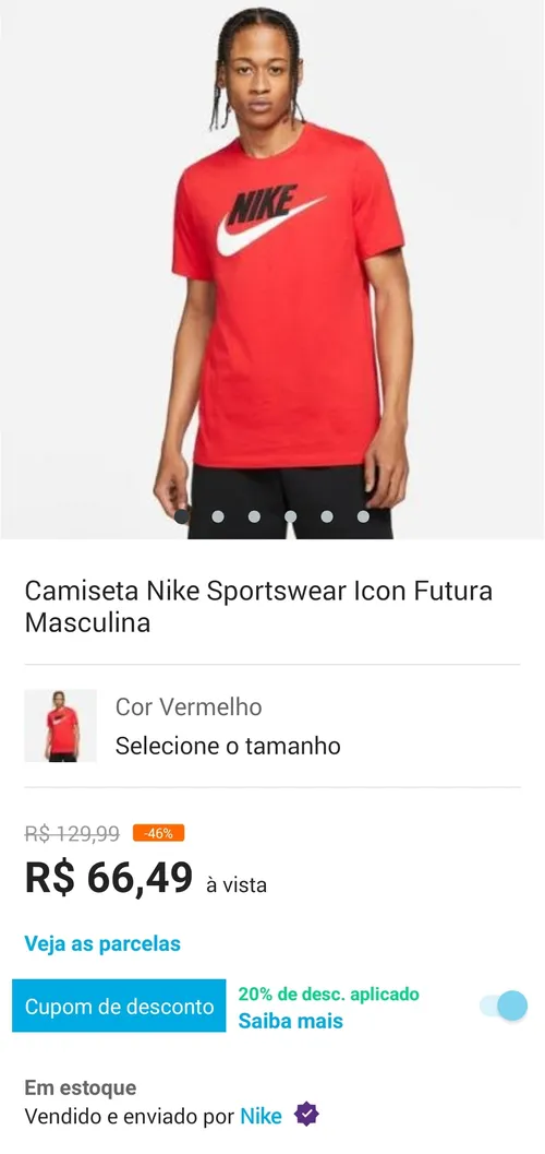 Imagem na descrição da promoção