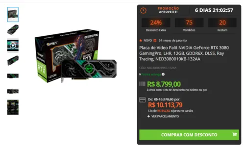 Imagem na descrição da promoção