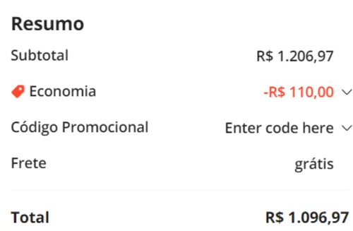 Imagem na descrição da promoção