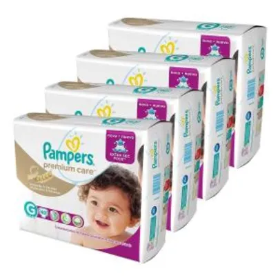 160 fraldas Pampers Premium Care G - R$137