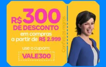 R$300 acima de R$2.999 no Magazine Luiza