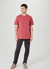 Camiseta Masculina Super Cotton Com Bolso - Rosa