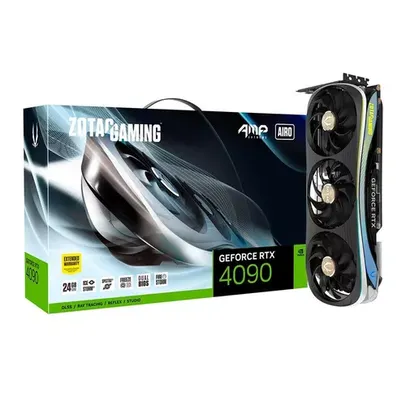 Placa de Video Zotac GeForce RTX 4090 AMP Extreme AIRO, 24GB, GDDR6X, 384-bit