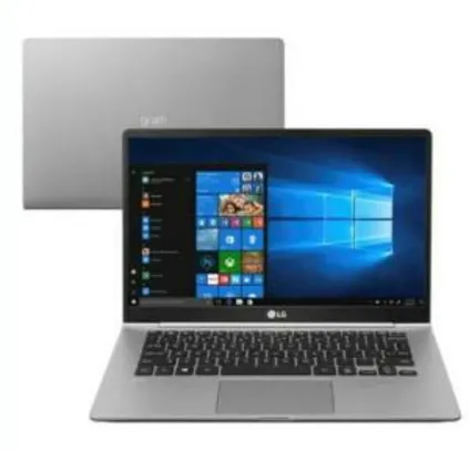 Notebook LG Gram, Intel Core i5-8250U, 8GB, SSD 256GB, Windows 10 Home, 14´ - R$4600