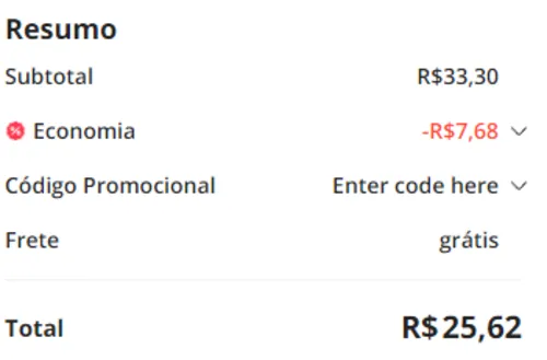 Imagem na descrição da promoção