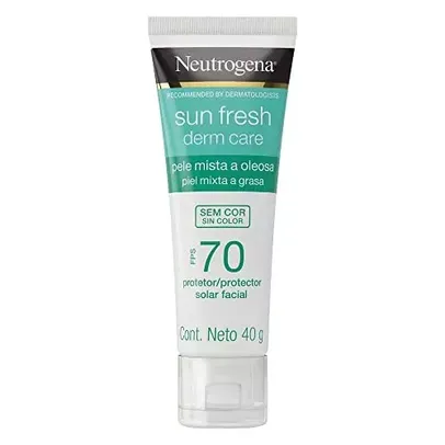 Neutrogena Sun Fresh Protetor Facial Para Pele Oleosa Derm Care Sem Cor FPS 70, 40g