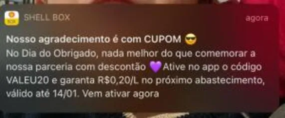 R$ 0,20/litro de desconto