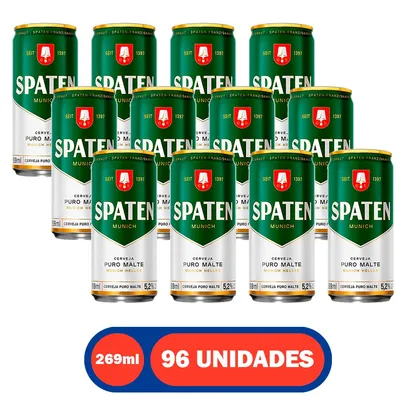 Cerveja Munich Helles Puro Malte Spaten Lata 269ml 96 Unidades