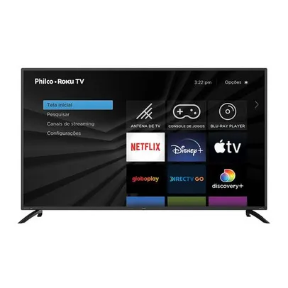 Smart TV Philco Roku 55” UHD 4K - PTV55G52R2C