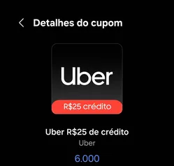 [Samsung Rewards] Resgate um Gift Card Uber de R$ 25,00 por 6 Mil Pontos