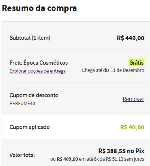 Imagem na descrição da promoção