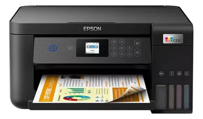 [Meli +] Impressora a cor multifuncional Epson EcoTank L4260 com wifi preta 220V - 240V