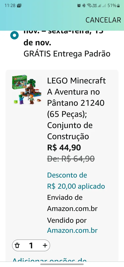 Imagem na descrição da promoção