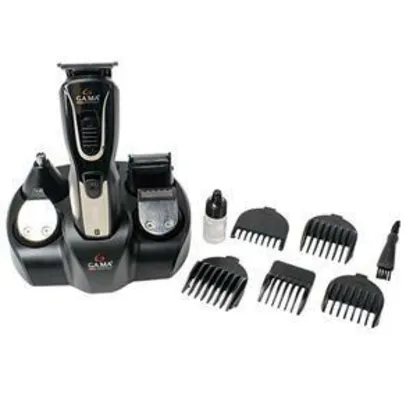 Cortador de Cabelo GA.MA Italy Clipper Multi-Styler 10 em 1 Bivolt GC625 - Preto e Cinza - R$ 86