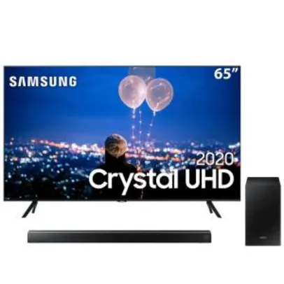 Saindo por R$ 4299: Smart TV LED 65" UHD 4K Samsung 65TU8000 + Soundbar Samsung | R$ 4299 | Pelando