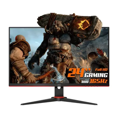 [AME R$ 687,55] Monitor Gamer Aoc Viper 24 165hz 1ms Freesync 24G2SE