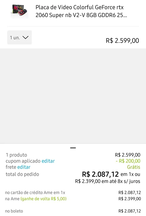 Imagem na descrição da promoção