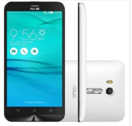 Smartphone Asus Zenfone Go Live, Quad Core, Android 5.1, Tela 5.5´, 16GB, 13MP, 4G - Branco - R$460
