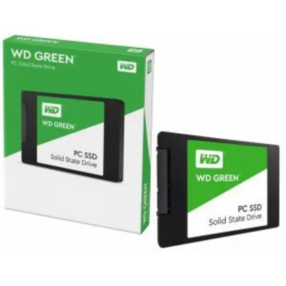 Ssd WD Green, 1TB, Sata III, Leitura 545MB/S e Gravação 430MB/s, WDS100T2G0A | R$756