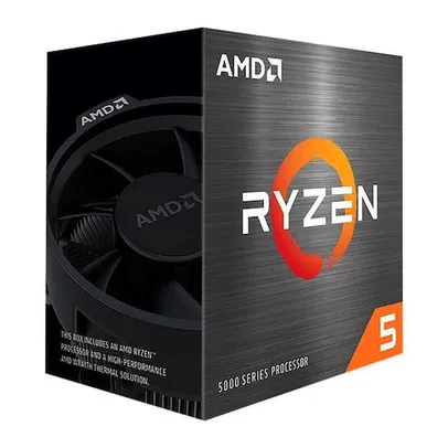 Processador AMD Ryzen 5 5600X, Cache 35MB, 3.7GHZ (4.6GHZ MAX TURBO), AM4, Sem Vídeo - 100-100000065