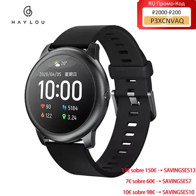 [CONTAS NOVAS] Smartwatch Haylou Solar LS05 | R$91