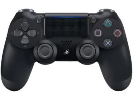 [ CLIENTE OURO + APP ] Controle para PS4 Sem Fio Dualshock 4 Sony - Preto