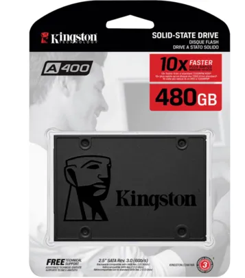 SSD KINGSTON 480GB A400 | R$342