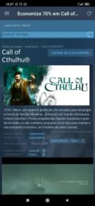 Call of Cthulhu Game Steam - R$33,00