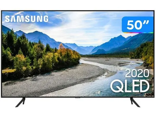 [Cliente Ouro] Smart TV 4K QLED 50” Samsung 50Q60TA Wi-Fi Bluetooth HDR 3 HDMI 2 USB | R$2564