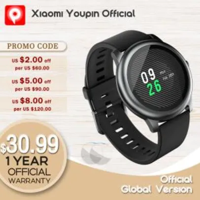 Smartwatch - Youpin haylou Solar ls05 relógio inteligente R$193