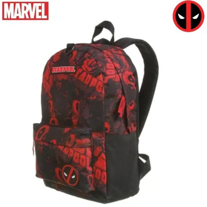 Mochila Escolar Infantil Marvel Deadpool   Fone de Ouvido