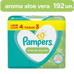 [APP] Lenços Umedecidos Pampers Aroma de Aloe Vera 192 Unidades