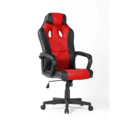 Cadeira Gamer Com Rodas De Nylon Anti-risco Vermelha - 2325-red - R$ 360